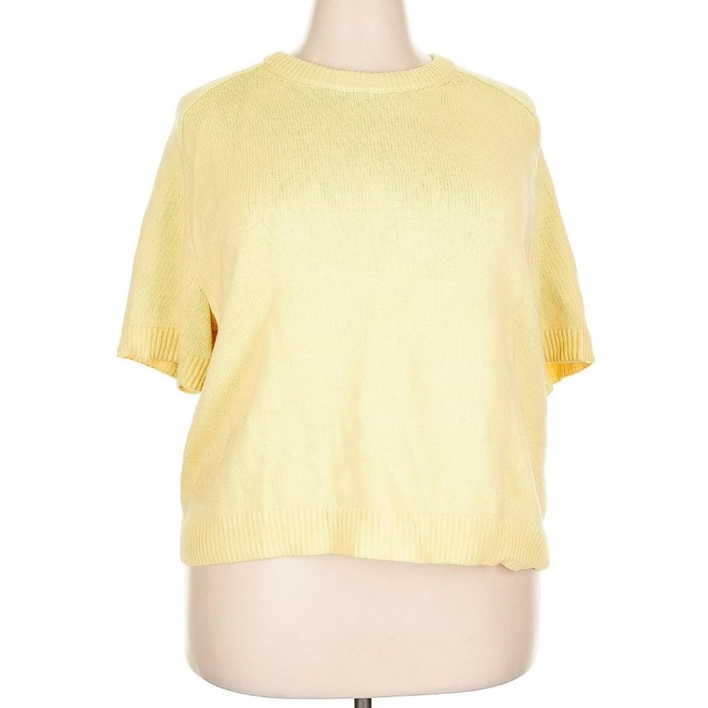 Abercrombie Yellow Short Sleeve Sweater xxl